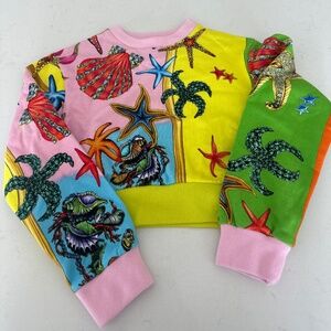 Pre owned Versace kids/girls  size 6 crop sweater